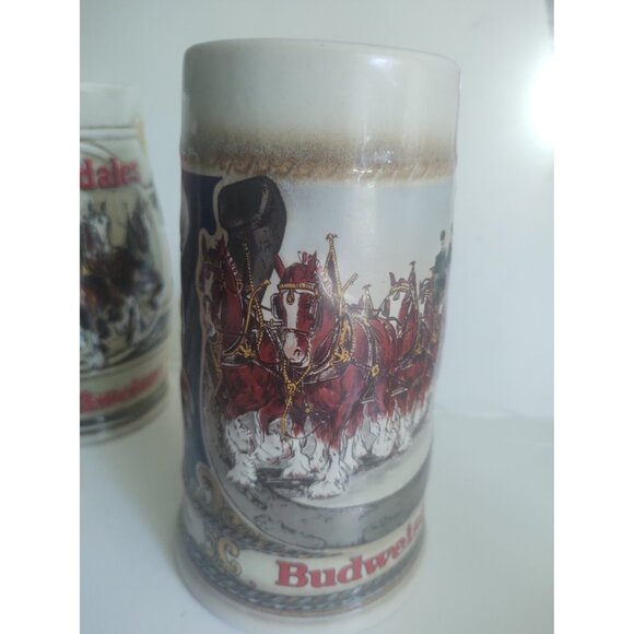 Two Budweiser Clydesdale Collectible Beer Steins Brazil & West Germany - Picture 3 of 16